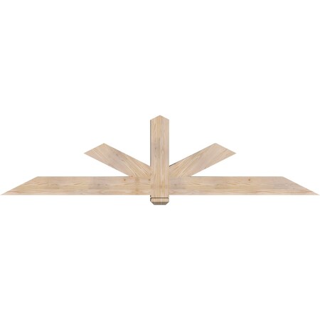 Ekena Millwork Kennewick Smooth Timber Gable Bracket, Douglas Fir, 96"W x 24"H x 5 1/2"D x 5 1/2"F, 6/12 Pitch GBW096X24X0606KEN00SDF